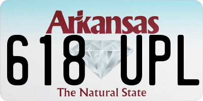 AR license plate 618UPL