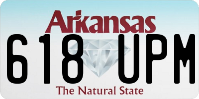 AR license plate 618UPM