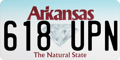 AR license plate 618UPN