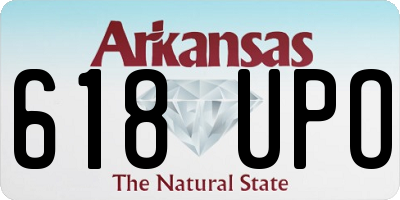 AR license plate 618UPO