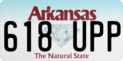 AR license plate 618UPP