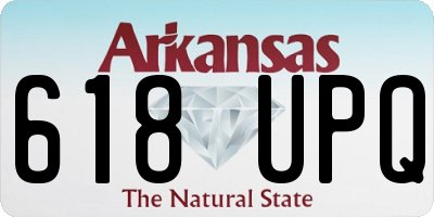 AR license plate 618UPQ