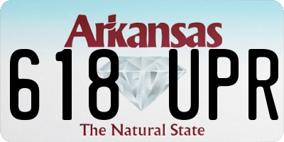 AR license plate 618UPR