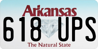 AR license plate 618UPS