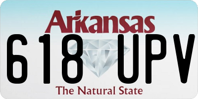 AR license plate 618UPV
