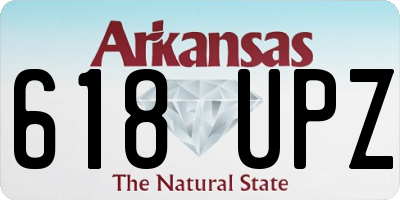 AR license plate 618UPZ