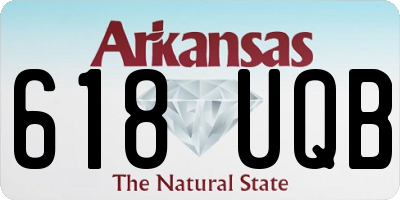 AR license plate 618UQB