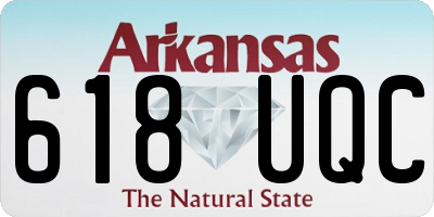AR license plate 618UQC
