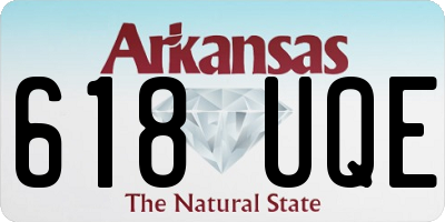 AR license plate 618UQE
