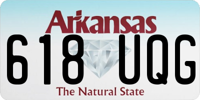 AR license plate 618UQG