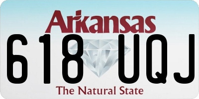 AR license plate 618UQJ