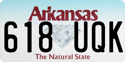 AR license plate 618UQK