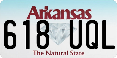 AR license plate 618UQL