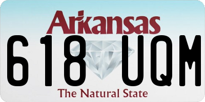 AR license plate 618UQM