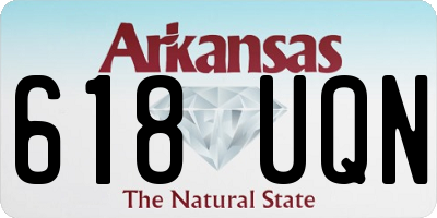 AR license plate 618UQN