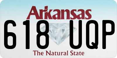 AR license plate 618UQP