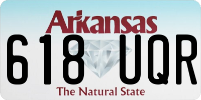 AR license plate 618UQR