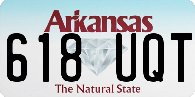 AR license plate 618UQT