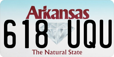 AR license plate 618UQU