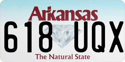 AR license plate 618UQX