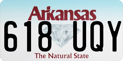 AR license plate 618UQY