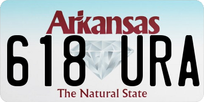 AR license plate 618URA