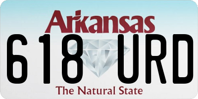 AR license plate 618URD