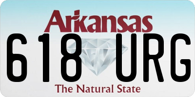 AR license plate 618URG
