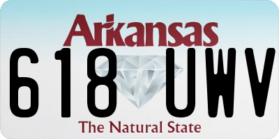 AR license plate 618UWV