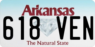 AR license plate 618VEN