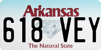 AR license plate 618VEY