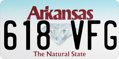 AR license plate 618VFG
