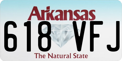 AR license plate 618VFJ