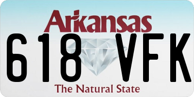 AR license plate 618VFK