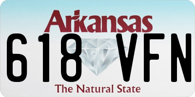 AR license plate 618VFN