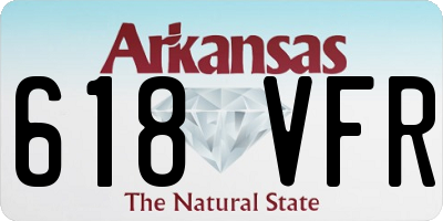 AR license plate 618VFR
