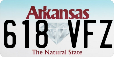 AR license plate 618VFZ