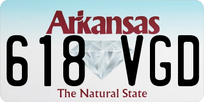 AR license plate 618VGD