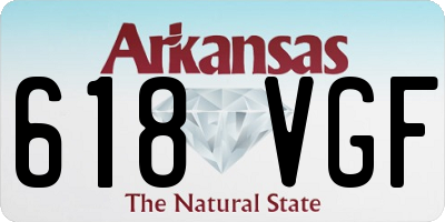 AR license plate 618VGF