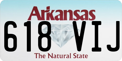 AR license plate 618VIJ