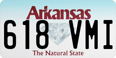 AR license plate 618VMI