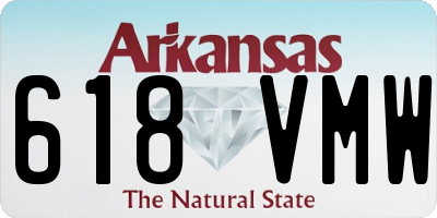 AR license plate 618VMW