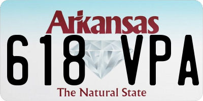 AR license plate 618VPA