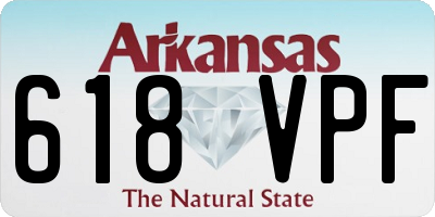 AR license plate 618VPF