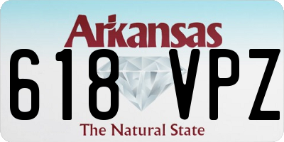 AR license plate 618VPZ