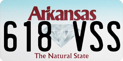 AR license plate 618VSS