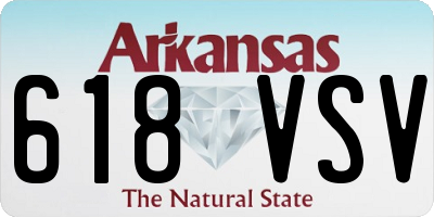 AR license plate 618VSV
