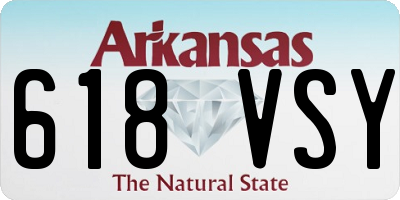 AR license plate 618VSY