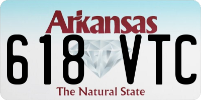 AR license plate 618VTC