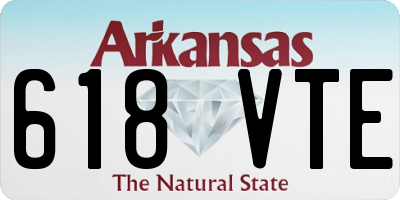 AR license plate 618VTE